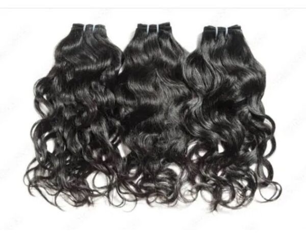 Raw virgin human hair Bundle <br/> deals⁠ 10" + 12" + 14" Inches - Image 2