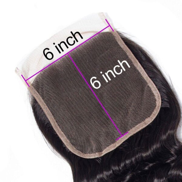 Lace Closure Transparent lace 6" * 6"